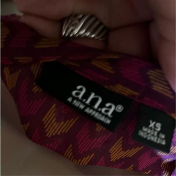 a.n.a Sheer V-Neck top. Size XS. - Picture 2 of 5